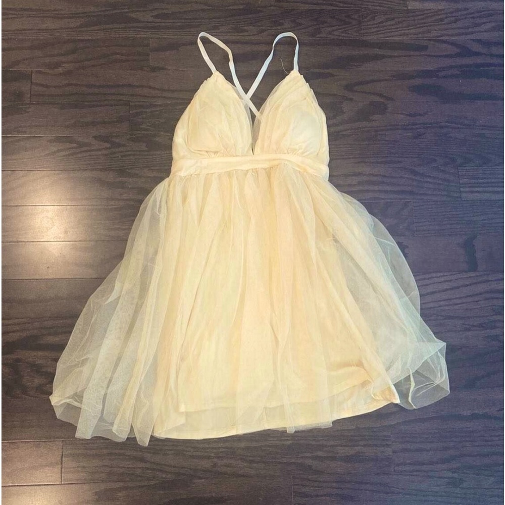 Yellow Tulle Dress